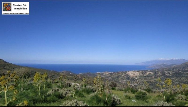 Saktouria Kreta Saktouria Villa ebenerdig mit Meerblick und priv. Pool Haus kaufen